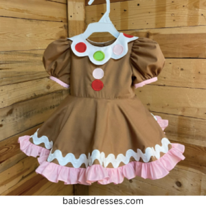 Gingerbread baby dress