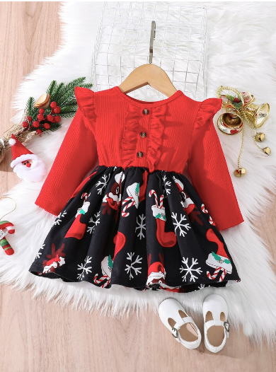 Baby's holiday party outfit
