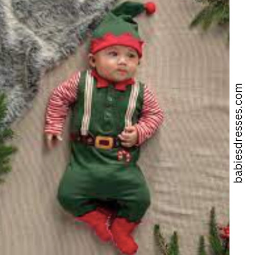Christmas-themed infant clothing 