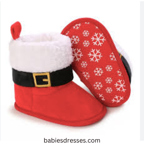 Baby's Christmas booties
