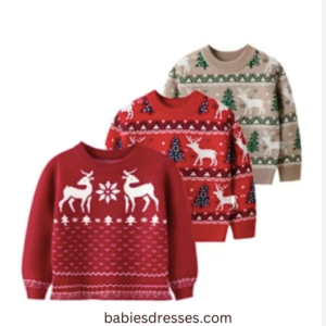Baby's holiday sweaters